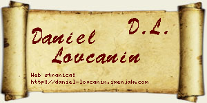 Daniel Lovčanin vizit kartica